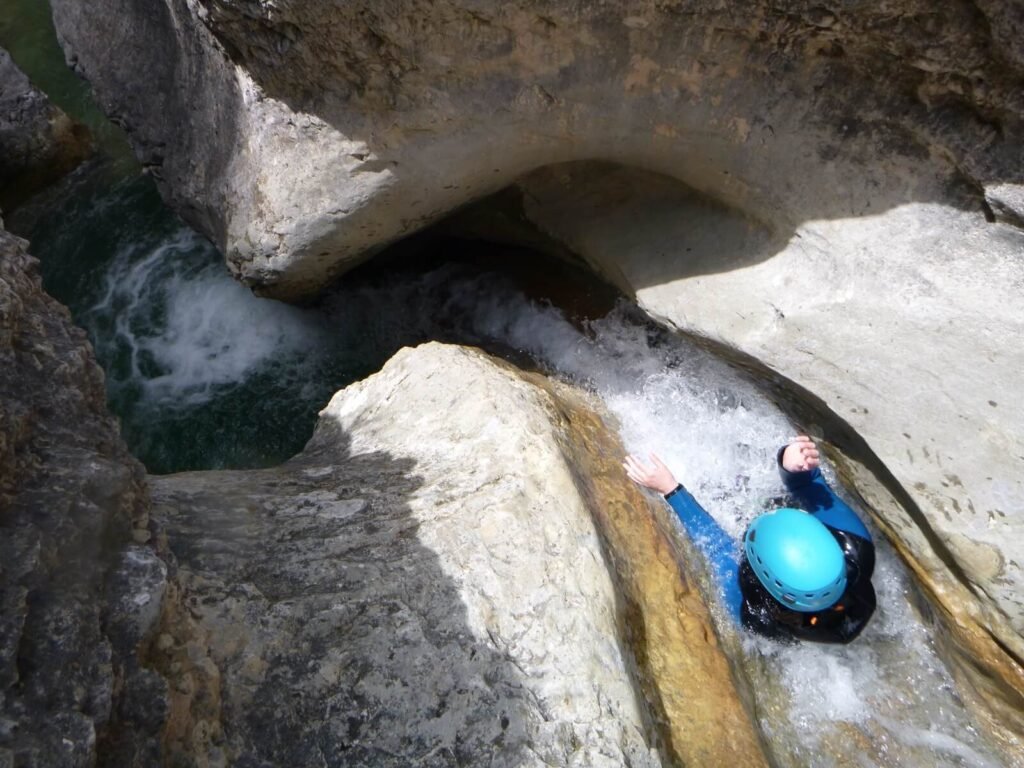 Canyoning toboggan